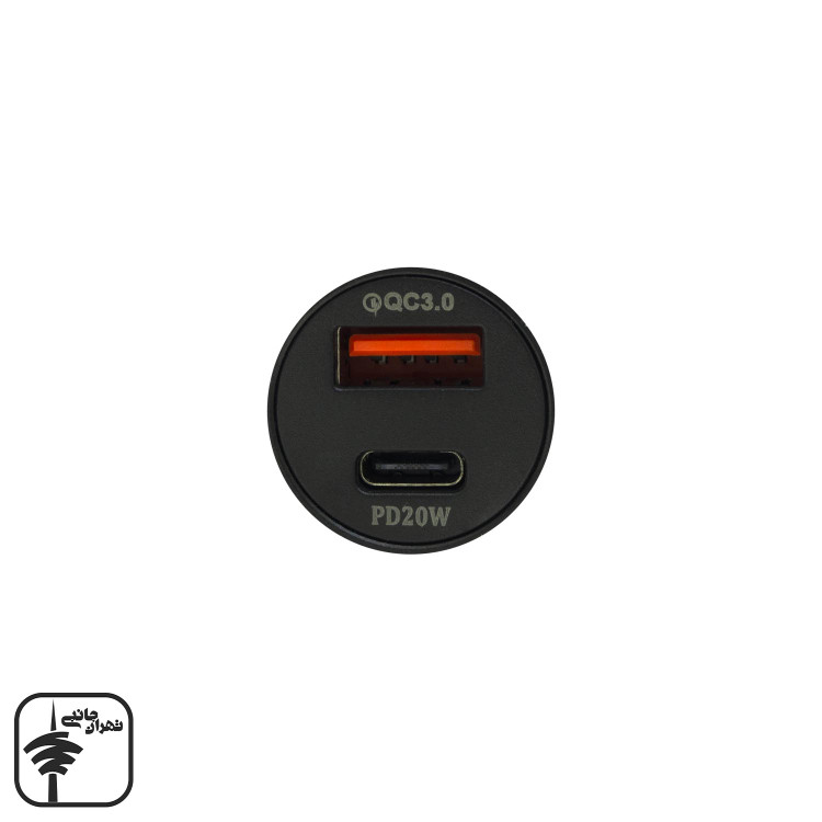شارژر فندکی سوپرفست دو پورت Pioneer مدل Pi-3316 رنگ مشکی
