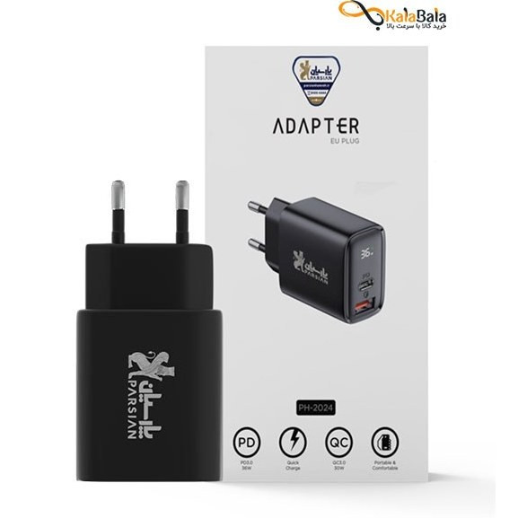 شارژر دیواری 36 وات پارسیان مدل PH-2024