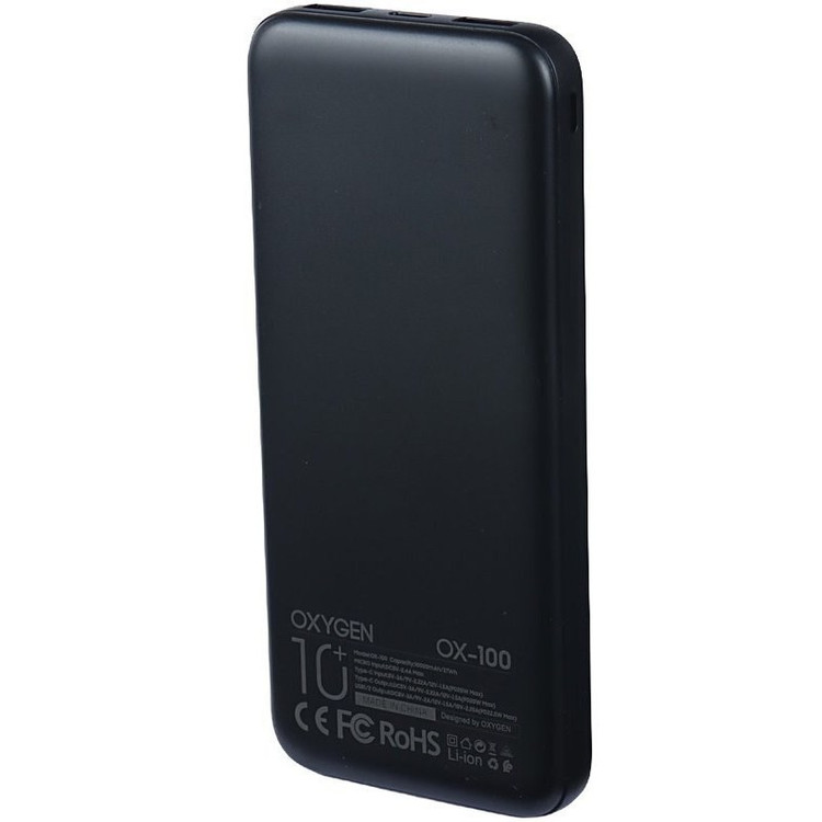 پاور بانک 22.5 وات اکسیژن مدل OX-100 PD ظرفیت 10000 میلی آمپر ساعت
