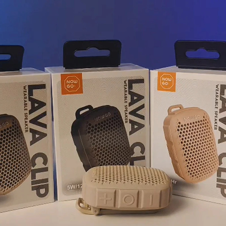 اسپیکر بلوتوثی قابل حمل ناو گو مدل Lava Clip, رنگ سبز